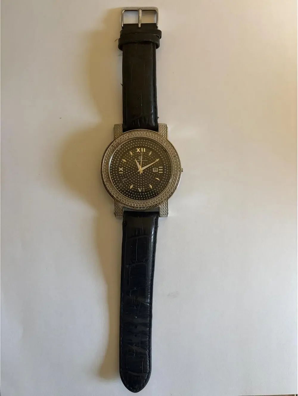 Super Techno Diamond Bezel Watch